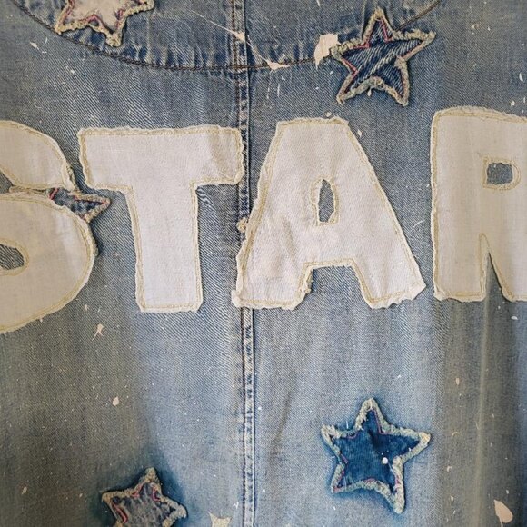 OOAK! Magnolia Pearl Star Child Kimi Coat 543 Washed Indigo One Size - Picture 3 of 8